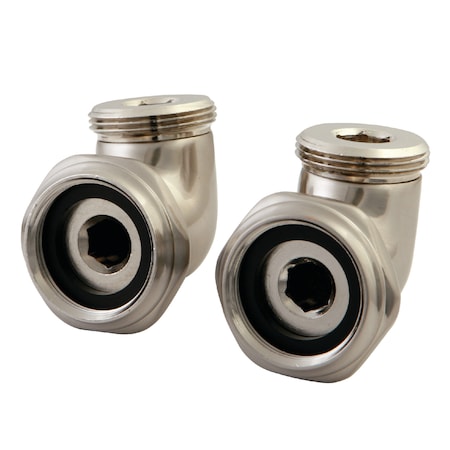 Kingston Brass L Shape Elbow for CC457T8, Tub Filler, Brushed Nickel ABT136-8